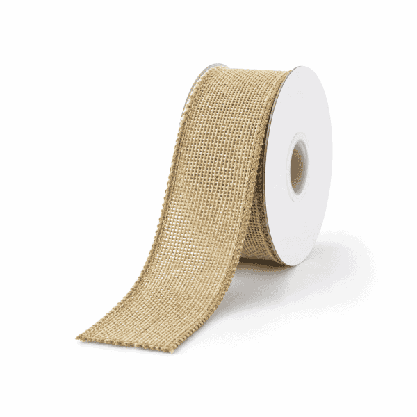 rustic natural jute tape – 5 cm x 5 m, perfect for diy, gift wrapping & home decor