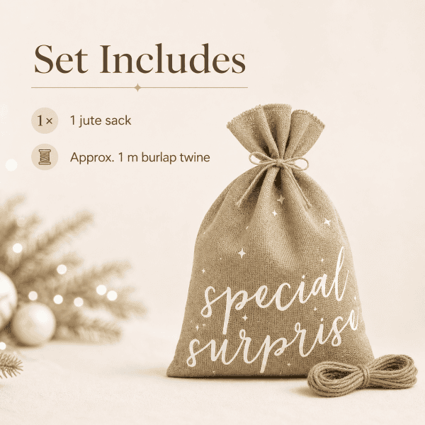 special surprise jute gift sack – rustic, reusable, and perfect for every occasion