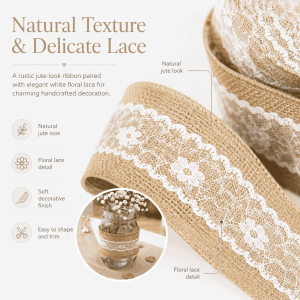 100% natural jute & rustic charm