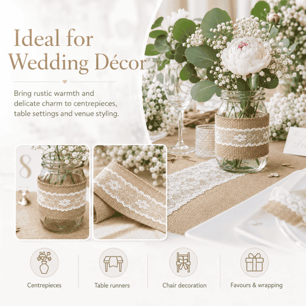 100% natural jute & rustic charm