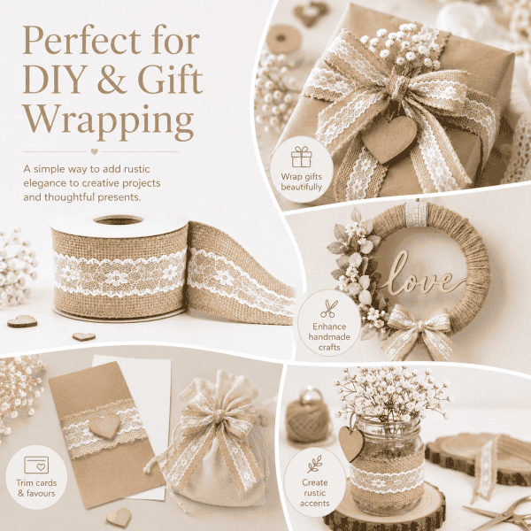 100% natural jute & rustic charm